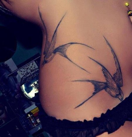 Тату дракона для девушек