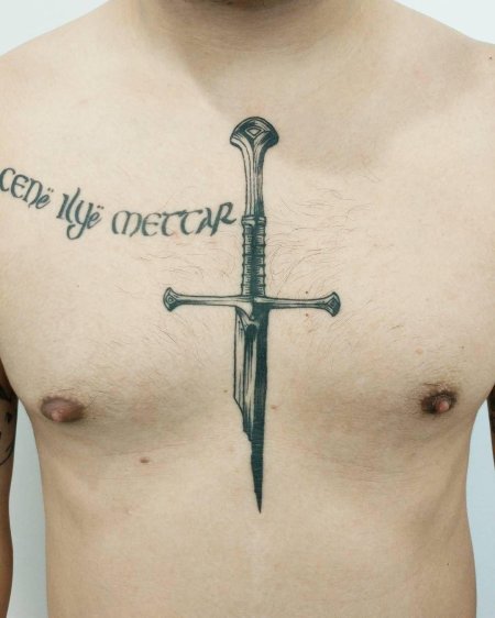 Меч тату