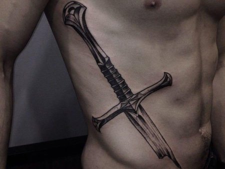 Меч тату