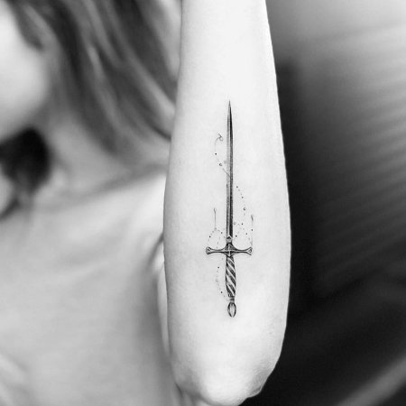 Меч татуировка