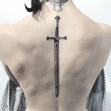 Меч тату