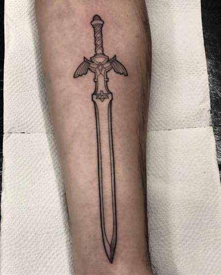 Меч тату
