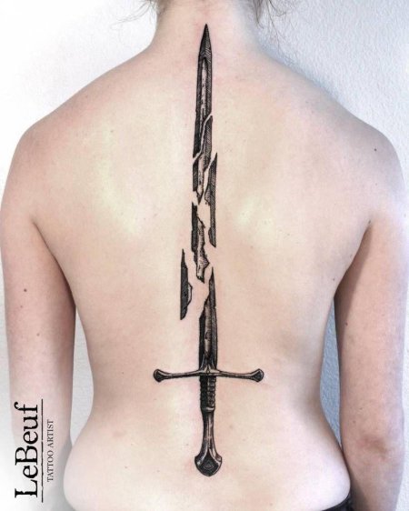 Татуировка на спине