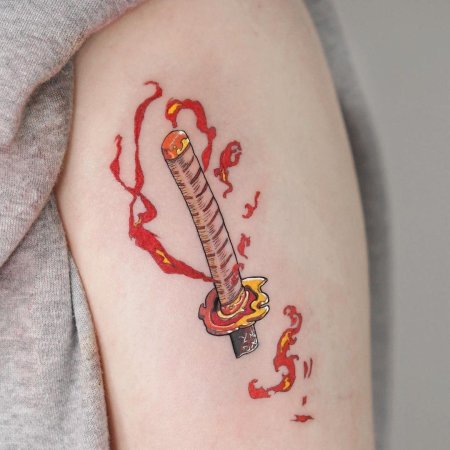 Катана татуировка