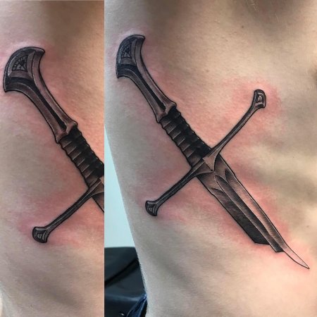 Тату властелин колец нарсиль