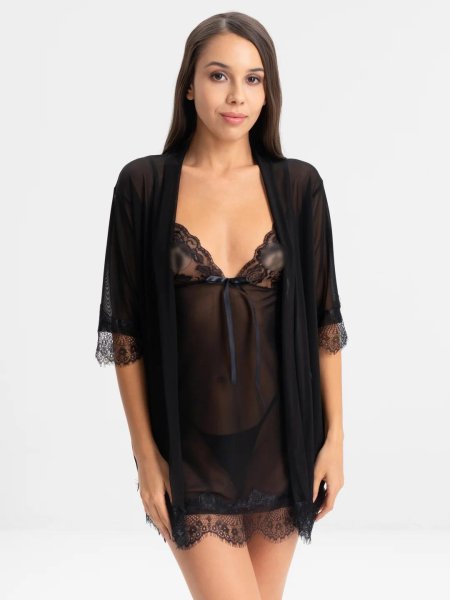 Пеньюар с кружевом