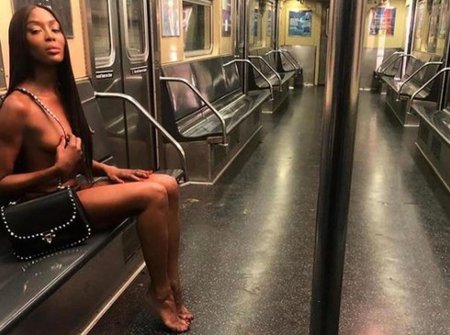 Наоми кэмпбелл в метро фотосессия