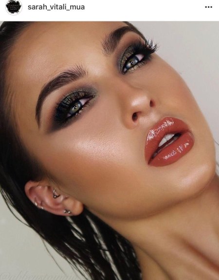 Вечерний макияж для брюнеток