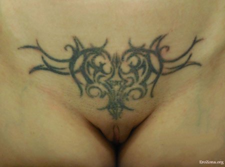 Тату на интимных местах женские