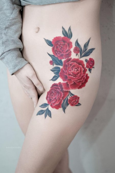 Татуировка роза