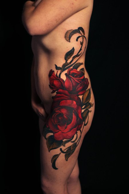 Тату роз