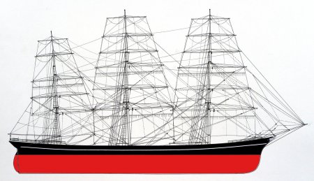 Парусное вооружение барка крузенштерн