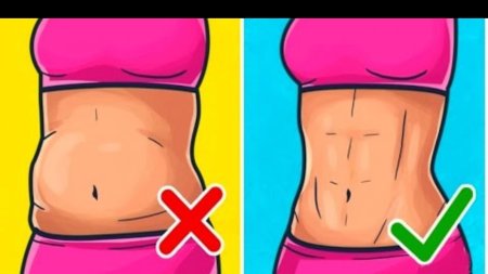Убрать жир с живота