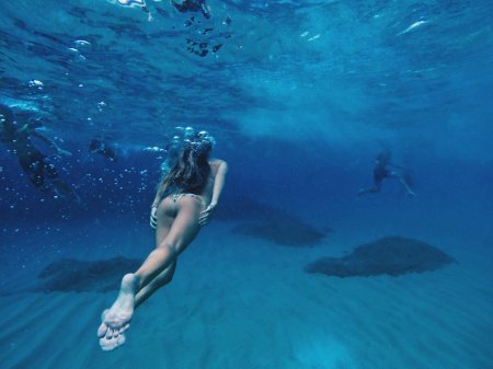 Девушки под водой