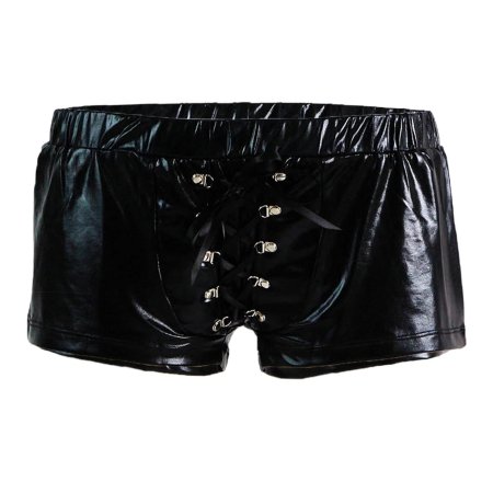 Кожаные шорты женские короткие