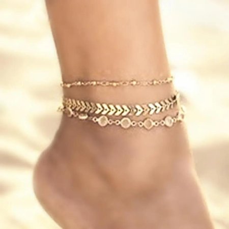 Женский богемский браслет на ногу