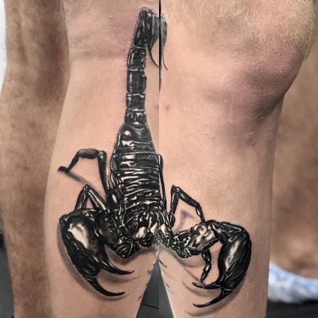 Татуировки мужские скорпион