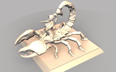 Д модель скорпиона для принтера