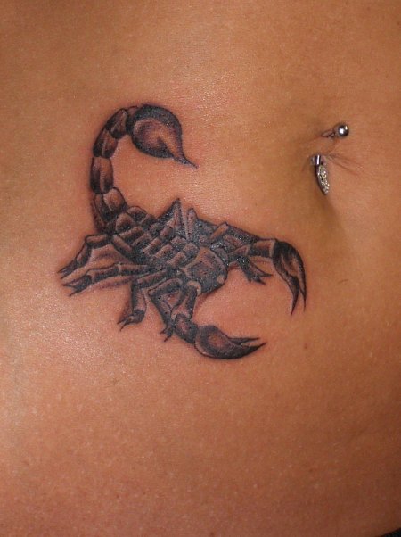 Тату скорпион