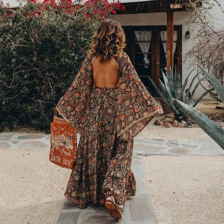 Летнее платье в стиле бохо