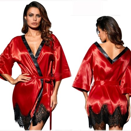 Халат атласный женский