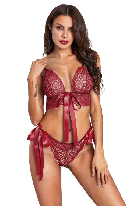 Красное эротическое белье