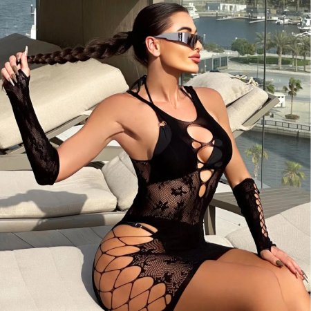 Платье в сеточку