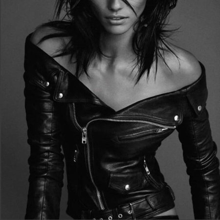 Фотосессия в кожаной куртке