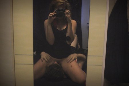 Кунилингус перед зеркалом