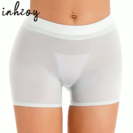 Прозрачные глянцевые шорты