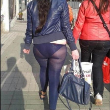 Жирные девушки в леггинсах