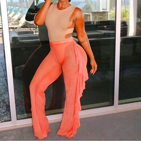 Широкие брюки с высокой талией