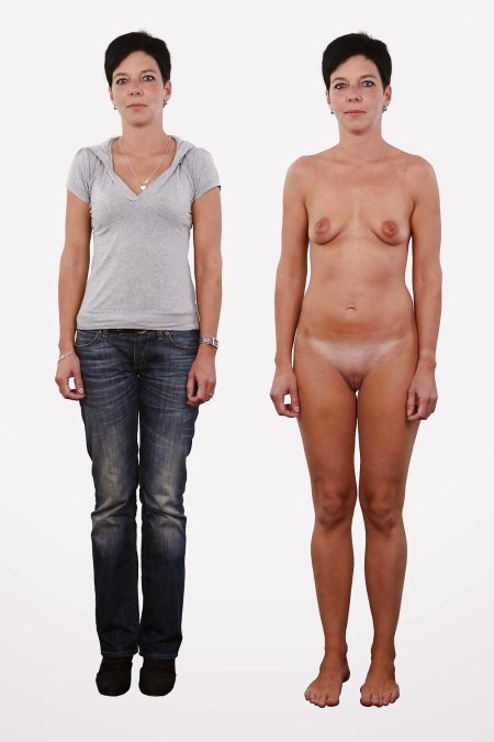 Одетые и раздетые красивые девушки