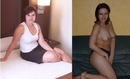 Мама и дочка одетые и раздетые