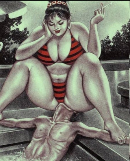 Красивая толстушка