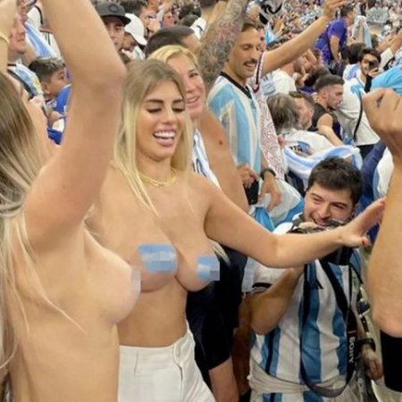 Фанатки аргентины на финале