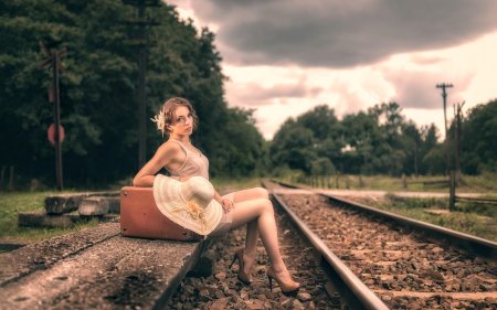 Фотосессия на железной дороге