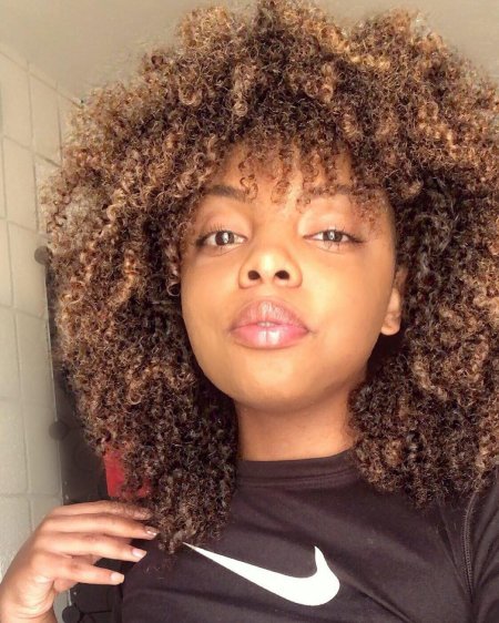 Прическа афро