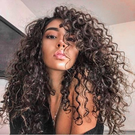 Мелкие кудри на длинные волосы