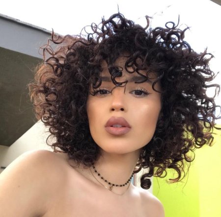 Афро кудри на средние волосы