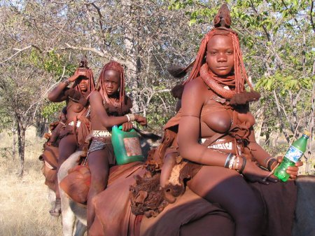 Племя химба в намибии голые женщины