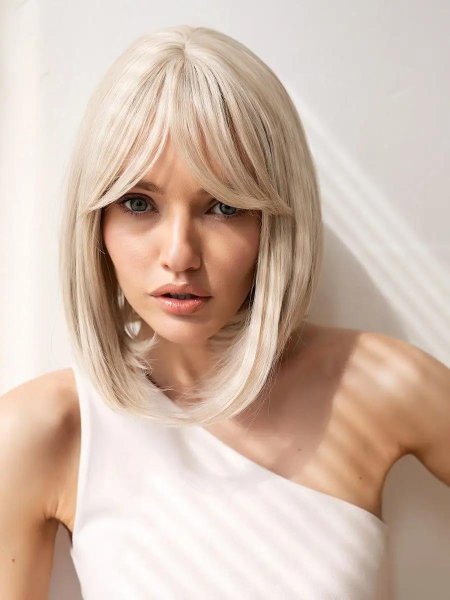 Каре до плеч блонд