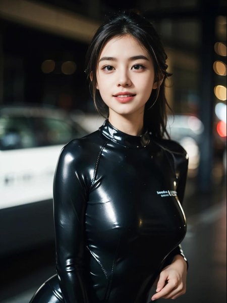 Девушка в латекс