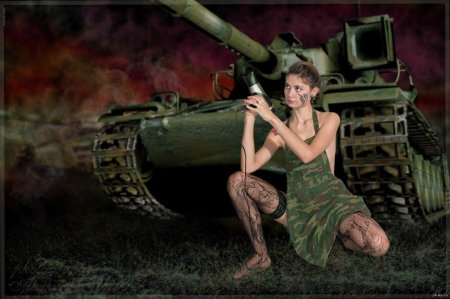 Девушка танкист