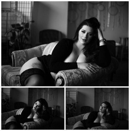 Будуарная фотосессия для полных