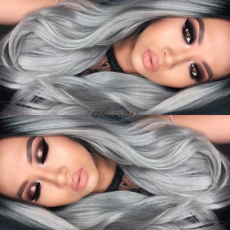 Цвет волос серебро