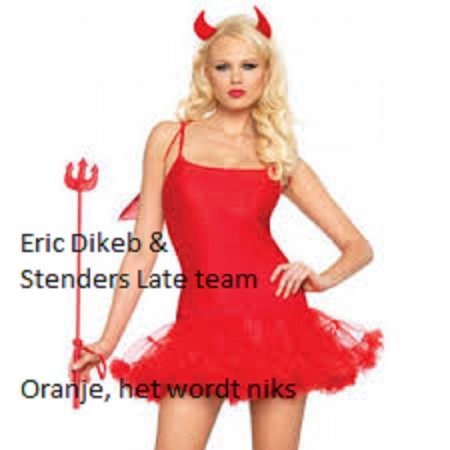 Красный костюм с рожками