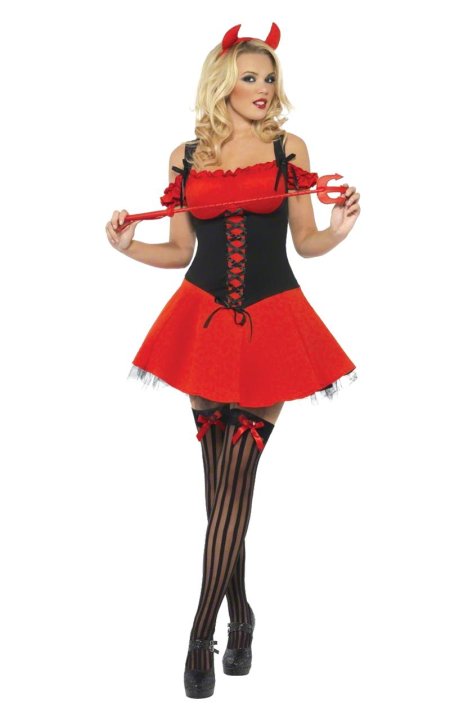 Костюм дьяволицы на хэллоуин для девушки