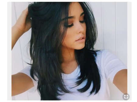 Красивая стрижка на длинные волосы без челки