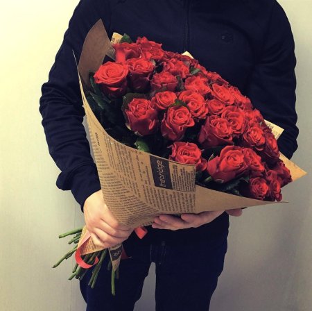 Красивый букет в руках